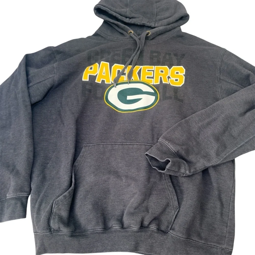 NFL Gray Green Bay Packers Hoodie, Comfy, Oversized